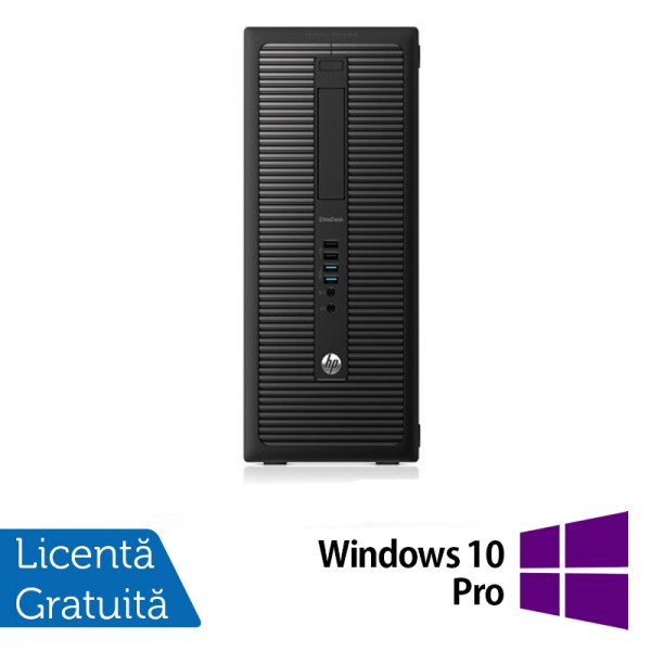 Calculator HP EliteDesk 800G1 Tower, Intel Core i7-4770 3.40GHz, 8GB DDR3, 500GB SATA, DVD-RW + Windows 10 Pro