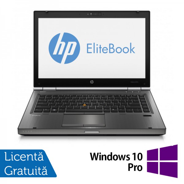 Laptop HP EliteBook 8470p, Intel Core i5-3320M 2.60GHz, 4GB DDR3, 320GB SATA, DVD-RW, 14 Inch + Windows 10 Pro