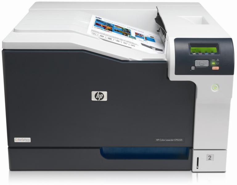 Imprimanta Laser Color HP LaserJet Professional CP5225DN, A3, 20 ppm, 600 x 600 DPI, Duplex, USB, Retea, Tonere Noi