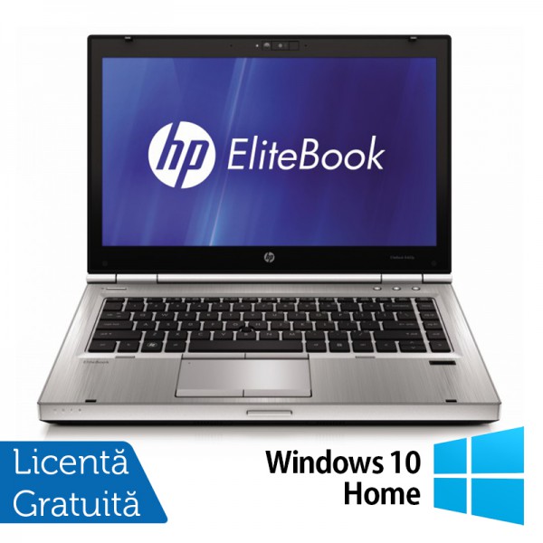 Laptop HP EliteBook 8460p, Intel Core i5-2520M 2.50GHz, 4GB DDR3, 320GB SATA, DVD-RW, 14 Inch + Windows 10 Home