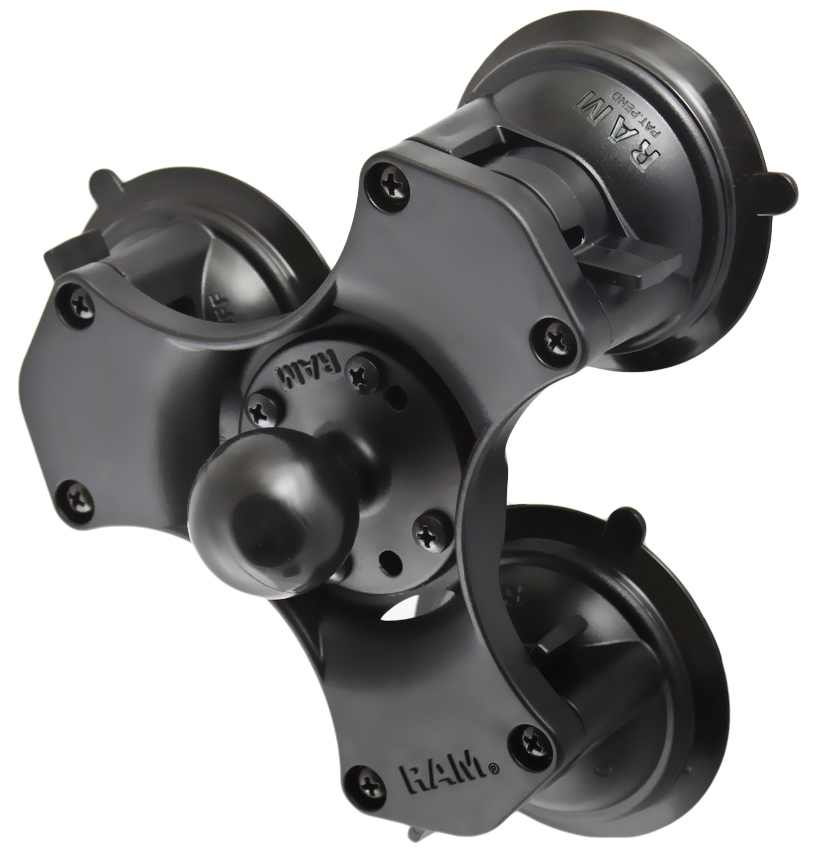 RAM® Twist Lock™ Triple Suction Cup Ball Base