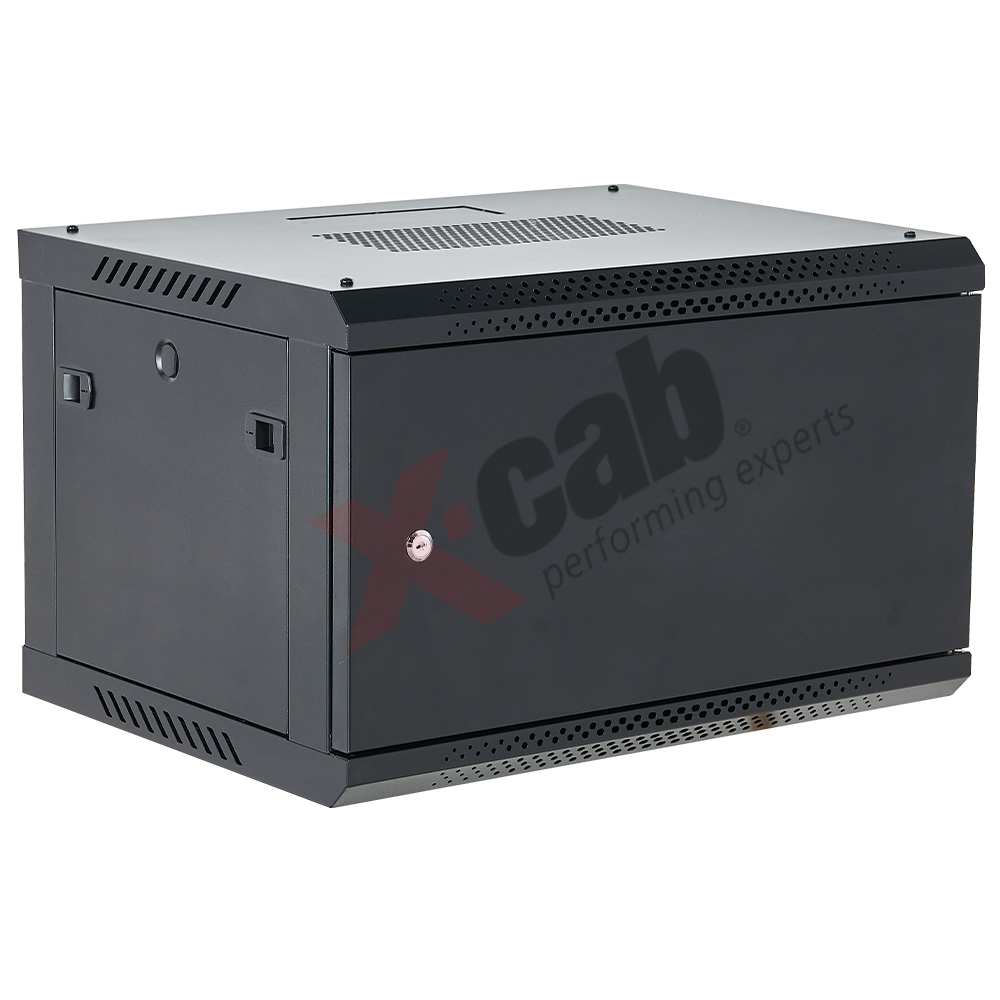 Cabinet metalic de perete 19\', tip rack wallmount, 12U 600x450 mm, Xcab M Gri