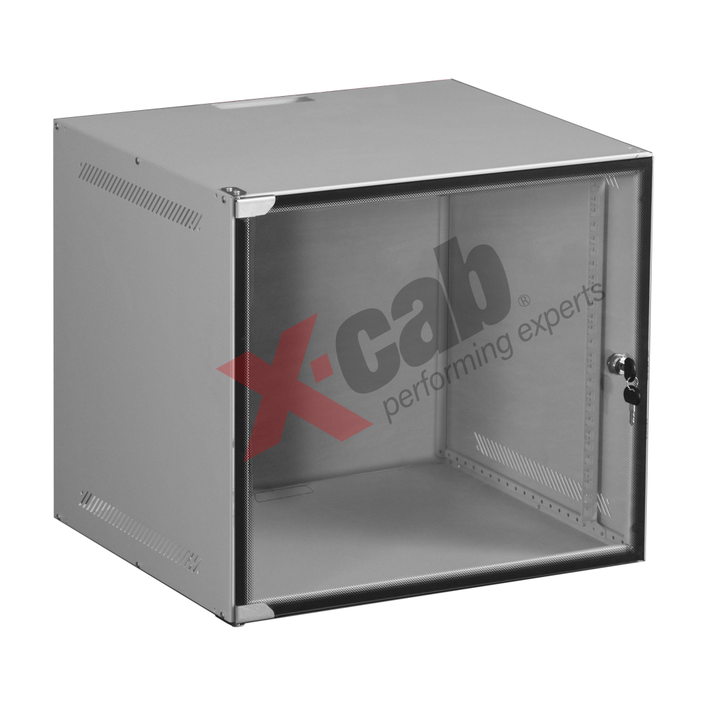Cabinet metalic de perete 19\', tip rack wallmount, 6U 520x450 mm, Xcab WS Gri