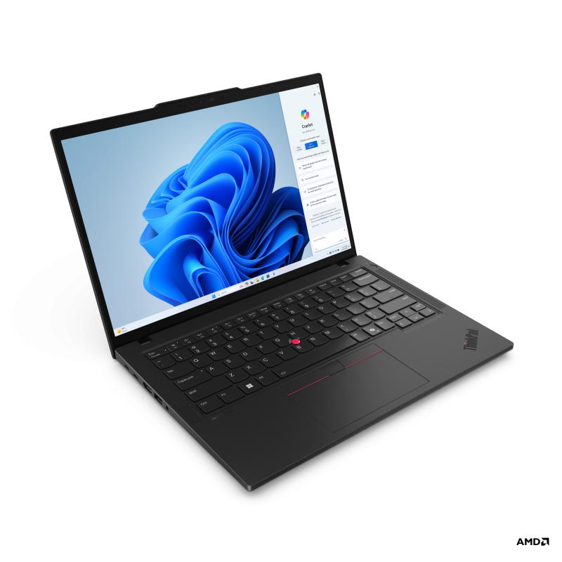 Laptop Lenovo ThinkPad T14 Gen 5 (AMD); 14\' WUXGA (1920x1200) IPS 400nits Anti-glare, 45% NTSC, 60Hz, DBEF5; AMD Ryzen™ 7 PRO 8840U (8C / 16T, 3.3 / 5.1GHz, 8MB L2 / 16MB L3); Video Integrated AMD Radeon™ 780M Graphics; RAM 1x 32GB SO-DIMM DDR5-5600; 1TB