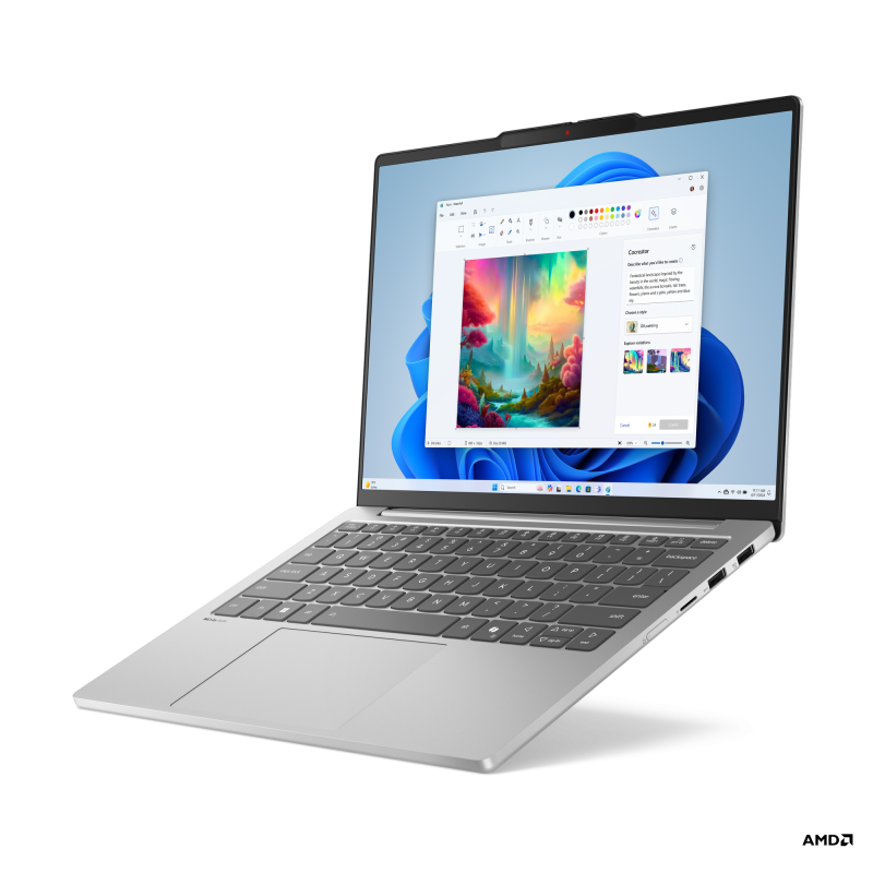 Laptop Lenovo IdeaPad Slim 5 13ARP10, 13.3\' WUXGA (1920x1200) IPS 400nits Anti-glare, 100% sRGB, AMD Ryzen™ 5 7535HS (6C / 12T, 3.3 / 4.55GHz, 3MB L2 / 16MB L3), video Integrated AMD Radeon™ 660M Graphics, RAM 1x 16GB Soldered LPDDR5x-6400, SSD 1TB SSD M