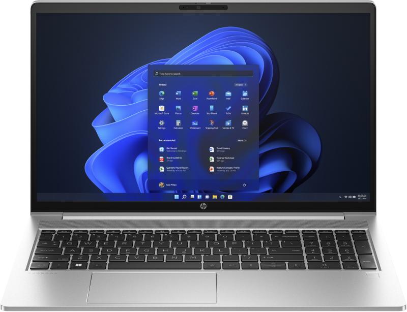 Laptop HP ProBook 450 G10 cu procesor Intel Core i5-1335U 10-Core (1.3GHz, up to 4.6GHz, 12MB), 15.6 inch FHD, Intel Iris Xe Graphics, 16GB DDR4, SSD, 1TB PCIe NVMe, Windows 11 Pro 64bit, Pike Silver, 3yw