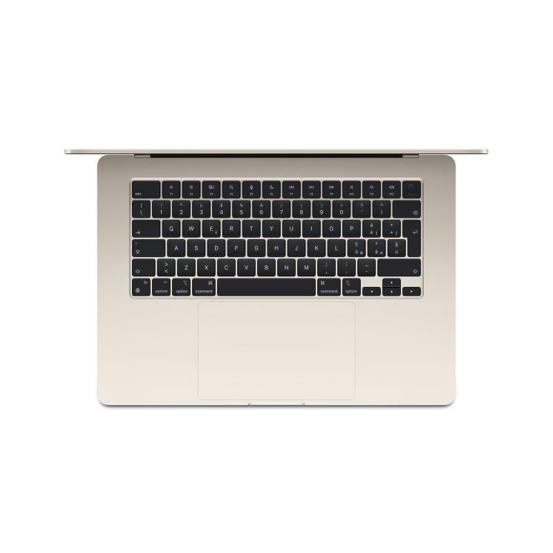 MacBook Air 15.3\' Retina/Apple M3 (CPU 8- core, GPU 10- core, Neural Engine 16- core)/16GB/512GB - Starlight - INT KB (2024) (US power supply with included US-to-EU adapter)