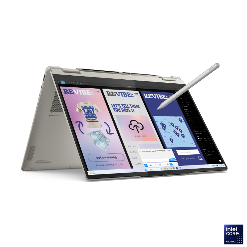 Laptop Lenovo Yoga 7 2-in-1 14ILL10, 14\' 2.8K WQXGA+ (2880x1800) OLED 1100nits (peak) / 500nits (typical) Glossy / Anti-fingerprint, 100% DCI-P3, 120Hz, Dolby Vision®, TÜV Low Blue Light, DisplayHDR™ True Black 1000, Glass, Touch, Intel® Core™ Ultra 7 25