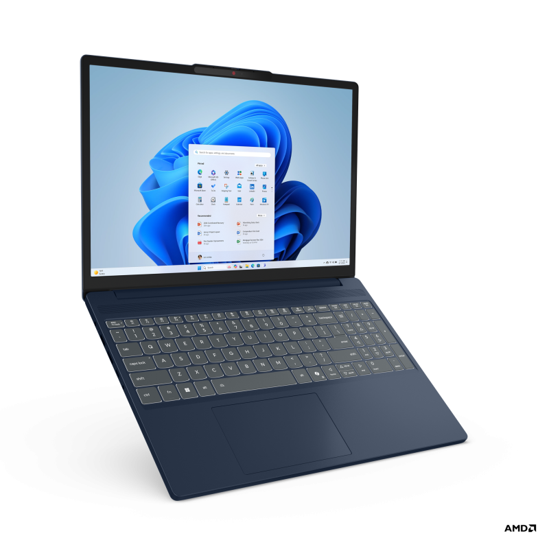 Laptop Lenovo IdeaPad Slim 3 15AHP10, 15.3\' WUXGA (1920x1200) IPS 300nits Anti-glare, 45% NTSC, 60Hz, AMD Ryzen™ 7 8840HS (8C / 16T, 3.3 / 5.1GHz, 8MB L2 / 16MB L3), video Integrated AMD Radeon™ 780M Graphics, RAM 8GB Soldered DDR5-5600 + 16GB SO-DIMM DD