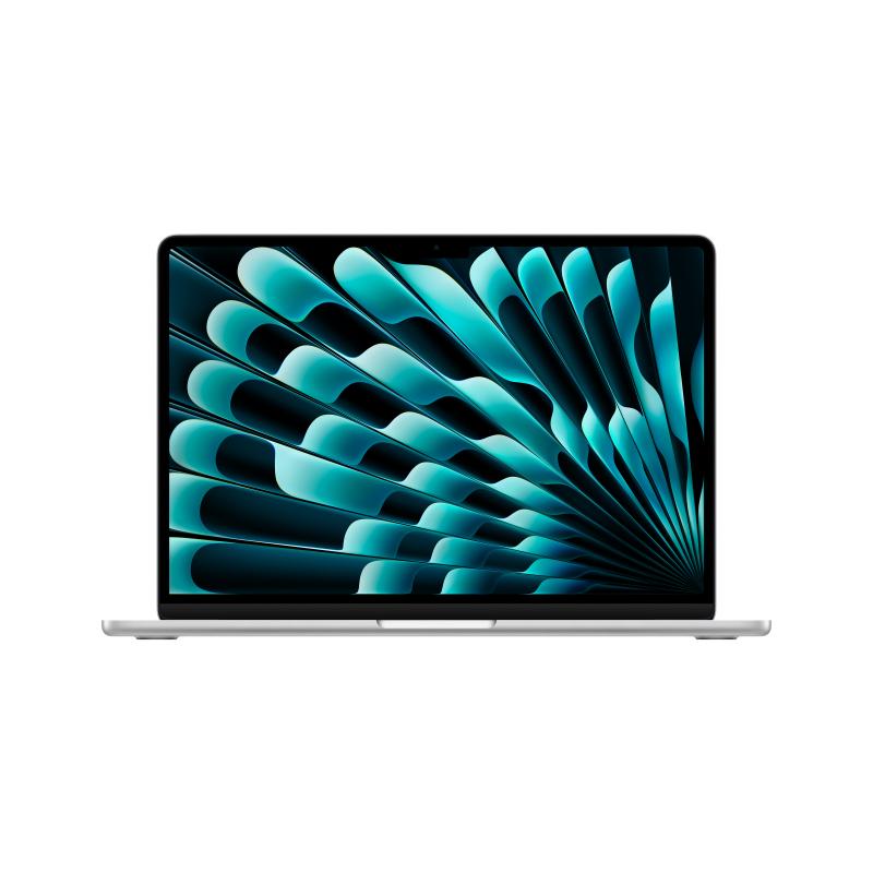 MacBook Air 13.6\' Retina/Apple M3 (CPU 8-core, GPU 10-core, Neural Engine 16-core)/16GB/512GB- Silver - US KB (2024) - US KB (2024) (US power supply with included US-to-EU adapter)