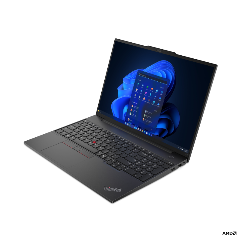 Laptop Lenovo ThinkPad E16 Gen 2 (AMD); 16\' WUXGA (1920x1200) IPS 300nits Anti-glare, 45% NTSC; AMD Ryzen™ 5 7535HS (6C / 12T, 3.3 / 4.55GHz, 3MB L2 / 16MB L3); Video Integrated AMD Radeon™ 660M Graphics; RAM 2x 16GB SO-DIMM DDR5-4800; 1TB SSD M.2 2242 P
