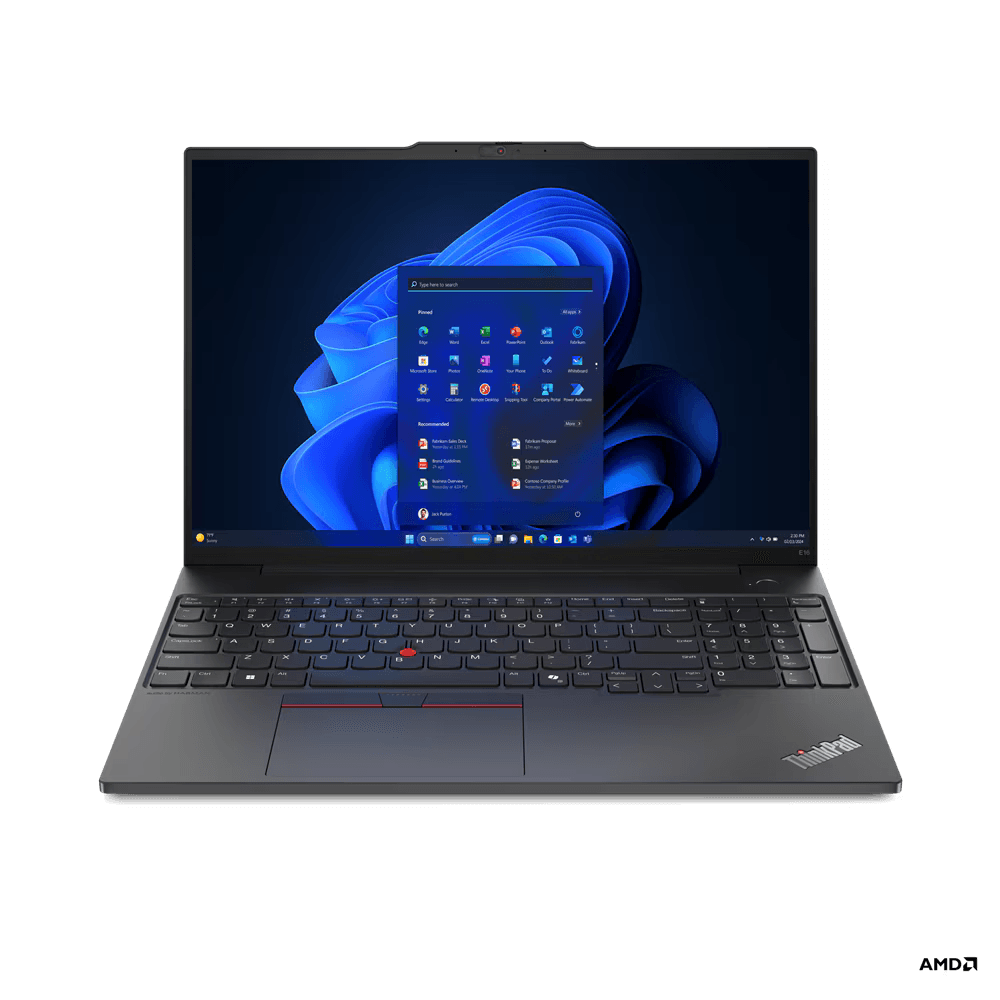 \'Laptop Lenovo ThinkPad E16 Gen 2 (AMD); 16\' WUXGA; AMD Ryzen 5 7535HS; Integrated AMD Radeon 660M Graphics; RAM 16GB, SSD 512GB, 3YO DOS