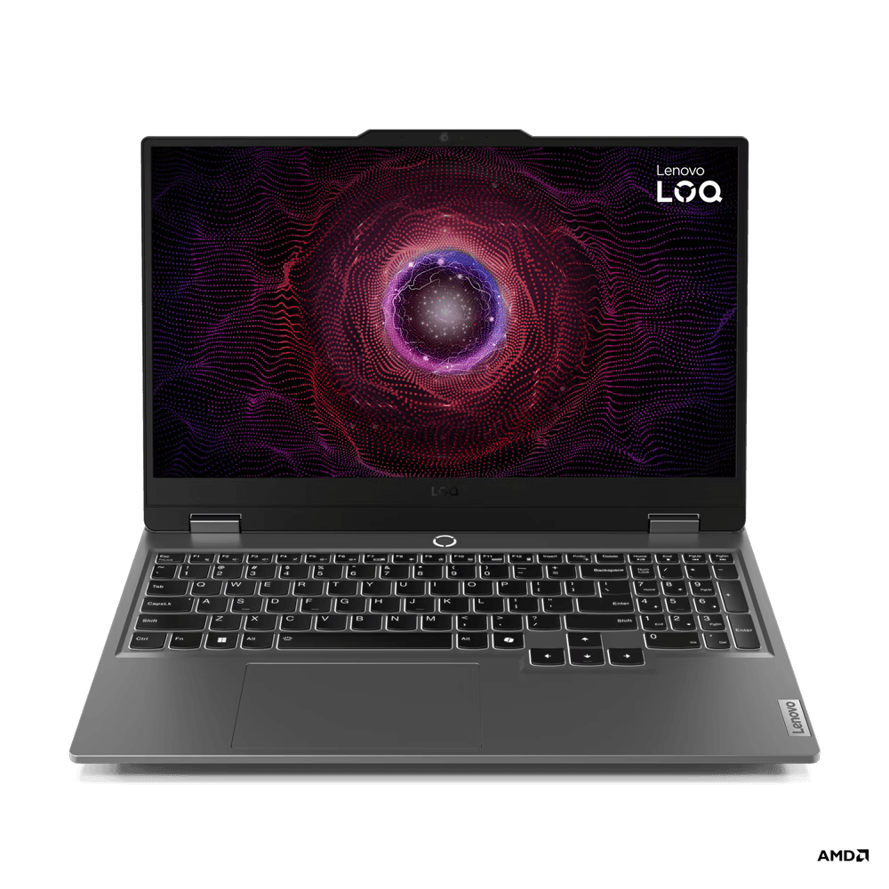 Laptop Lenovo Gaming LOQ 15ARP9, 15.6' FHD (1920x1080) IPS 300nits Anti-glare, 100% sRGB, 144Hz, G-SYNC, AMD Ryzen 5 7235HS (4C / 8T, 3.2 / 4.2GHz, 2MB L2 / 8MB L3), video NVIDIA GeForce RTX 3050 6GB GDDR6, Boost Clock 1732MHz, TGP 95W, RAM 2x 8GB SO-DIM
