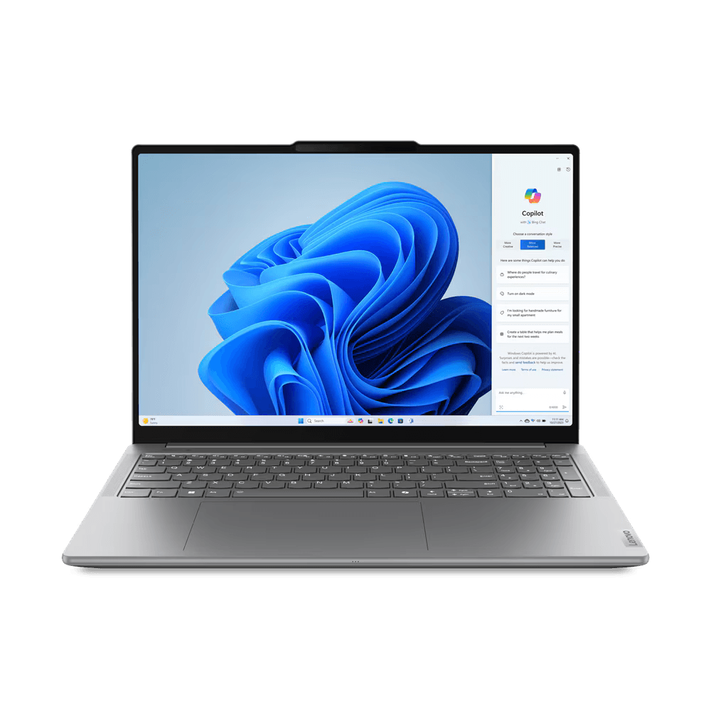 Laptop Lenovo Yoga Pro 9 16IMH9, 16\' 3.2K (3200x2000) Mini LED 1,200nits Anti-glare, 100% P3, 100% Adobe® RGB, 100% sRGB, 165Hz, Eyesafe®, Dolby® Vision®, DisplayHDR™ 1000, TCON, Intel® Core™ Ultra 9 185H, 16C (6P + 8E + 2LPE) / 22T, Max Turbo up to 5.1G