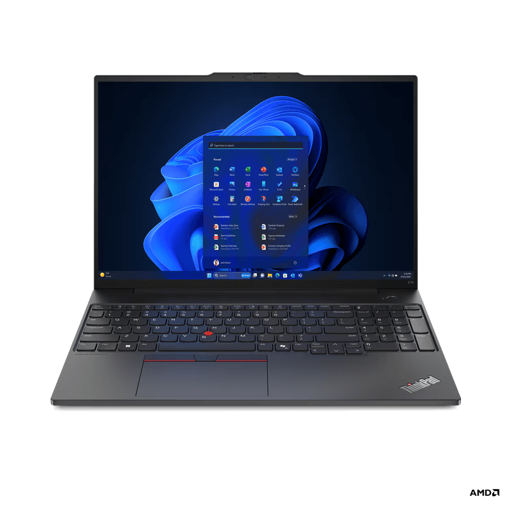 Laptop Lenovo ThinkPad E16 Gen 2 (AMD); 16\' WUXGA; AMD Ryzen 5 7535HS; Integrated AMD Radeon 660M Graphics; RAM 32GB, SSD 1TB, 3YO DOS