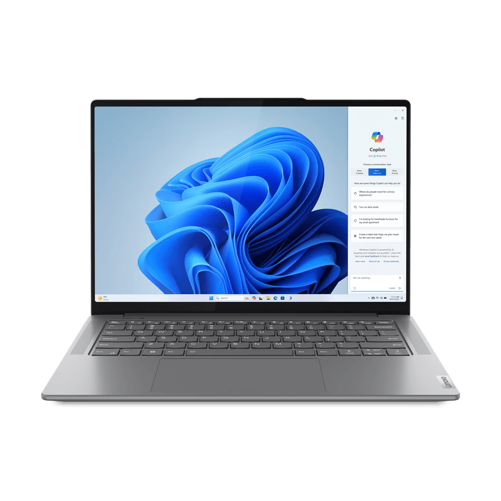 Laptop Lenovo Yoga Pro 7 14IMH9, 14.5' 3K (3072x1920) IPS 400nits Glossy / Anti-fingerprint, 100% P3, 100% sRGB, 120Hz, Eyesafe®, Dolby® Vision®, Glass, Touch, TCON, Intel® Core™ Ultra 9 185H, 16C (6P + 8E + 2LPE) / 22T, Max Turbo up to 5.1GHz, 24MB, vid