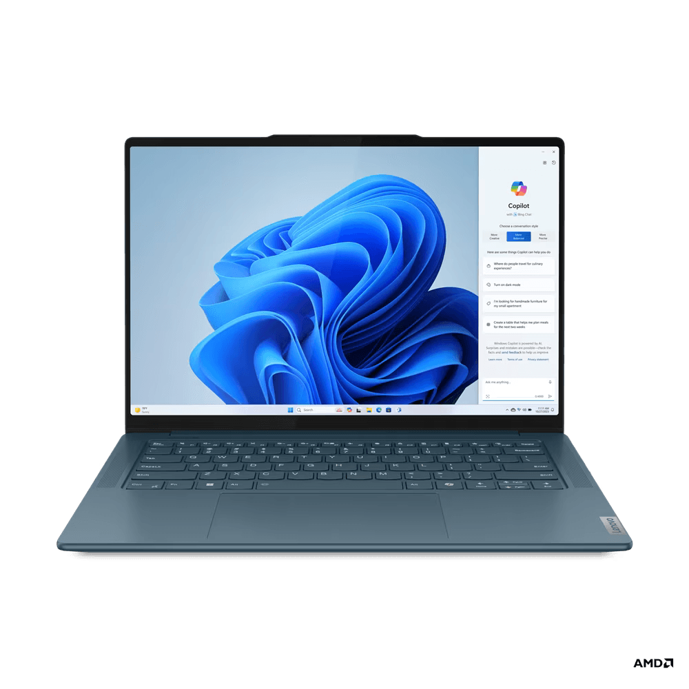 Laptop Lenovo Yoga Pro 7 14AHP9, 14.5\' 3K (3072x1920) IPS 400nits Anti-glare, 100% P3, 100% sRGB, 120Hz, Eyesafe®, Dolby Vision®, TCON, AMD Ryzen™ 7 8845HS (8C / 16T, 3.8 / 5.1GHz, 8MB L2 / 16MB L3), video Integrated AMD Radeon™ 780M Graphics, RAM 16GB S