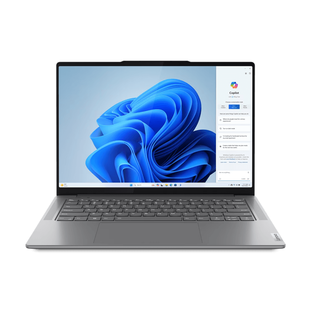 Laptop Lenovo Yoga Pro 7 14IMH9, 14.5\' 3K (3072x1920) IPS 400nits Glossy / Anti-fingerprint, 100% P3, 100% sRGB, 120Hz, Eyesafe, Dolby Vision, Glass, Touch, TCON, Intel Core Ultra 9 185H, 16C (6P + 8E + 2LPE) / 22T, Max Turbo up to 5.1GHz, 24MB, video NV