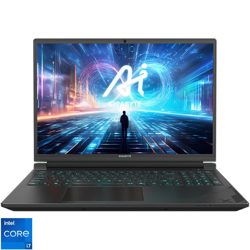 Gigabyte Gaming notebook G6X 9KG-43EE854SD, Procesor: Intel Core i7-13650HX (14 cores, 20 threads, 3.60-4.90 GHz, 24 MB cache), RAM: 16GB, SSD 1TB, Display 16\', rezolutie: 1920 x 1200 (WUXGA), Refresh rate: 165Hz, Placa video dedicata: NVIDIA GeForce RTX