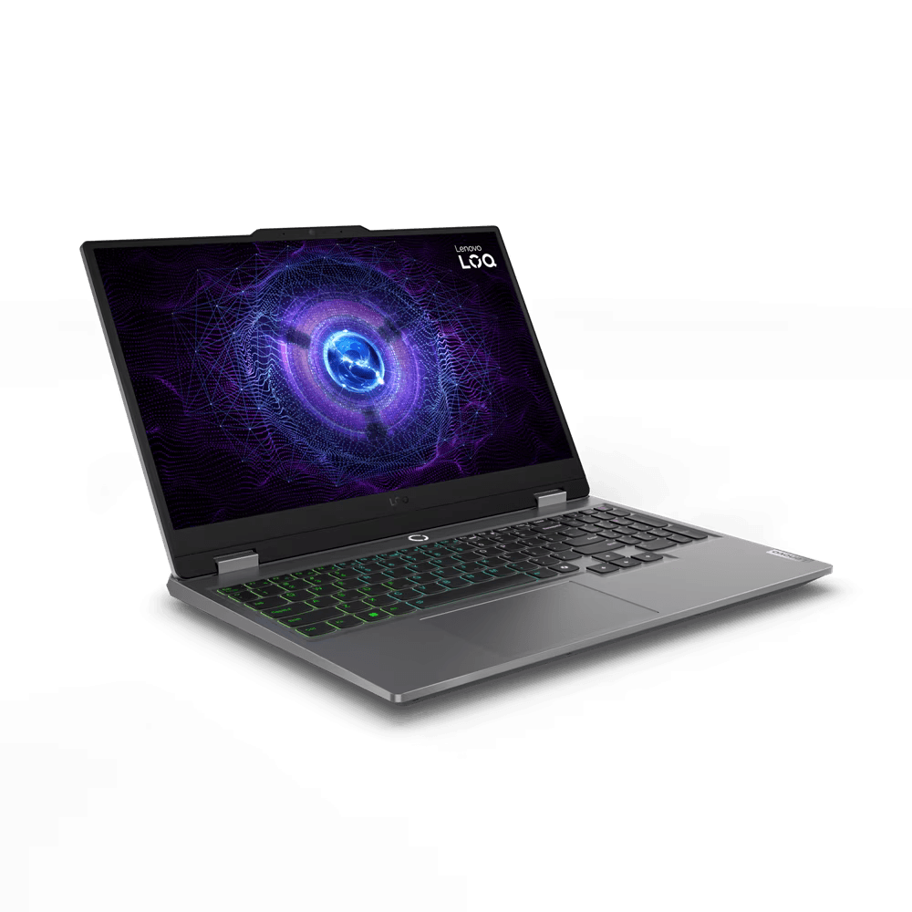 Laptop Lenovo Gaming LOQ 15IAX9, 15.6\' FHD (1920x1080) IPS 300nits Anti-glare, 100% sRGB, 144Hz, G-SYNC®, Intel® Core™ i5-12450HX, 8C (4P + 4E) / 12T, P-core up to 4.4GHz, E-core up to 3.1GHz, 12MB, video NVIDIA® GeForce RTX™ 4060 8GB GDDR6, Boost Clock