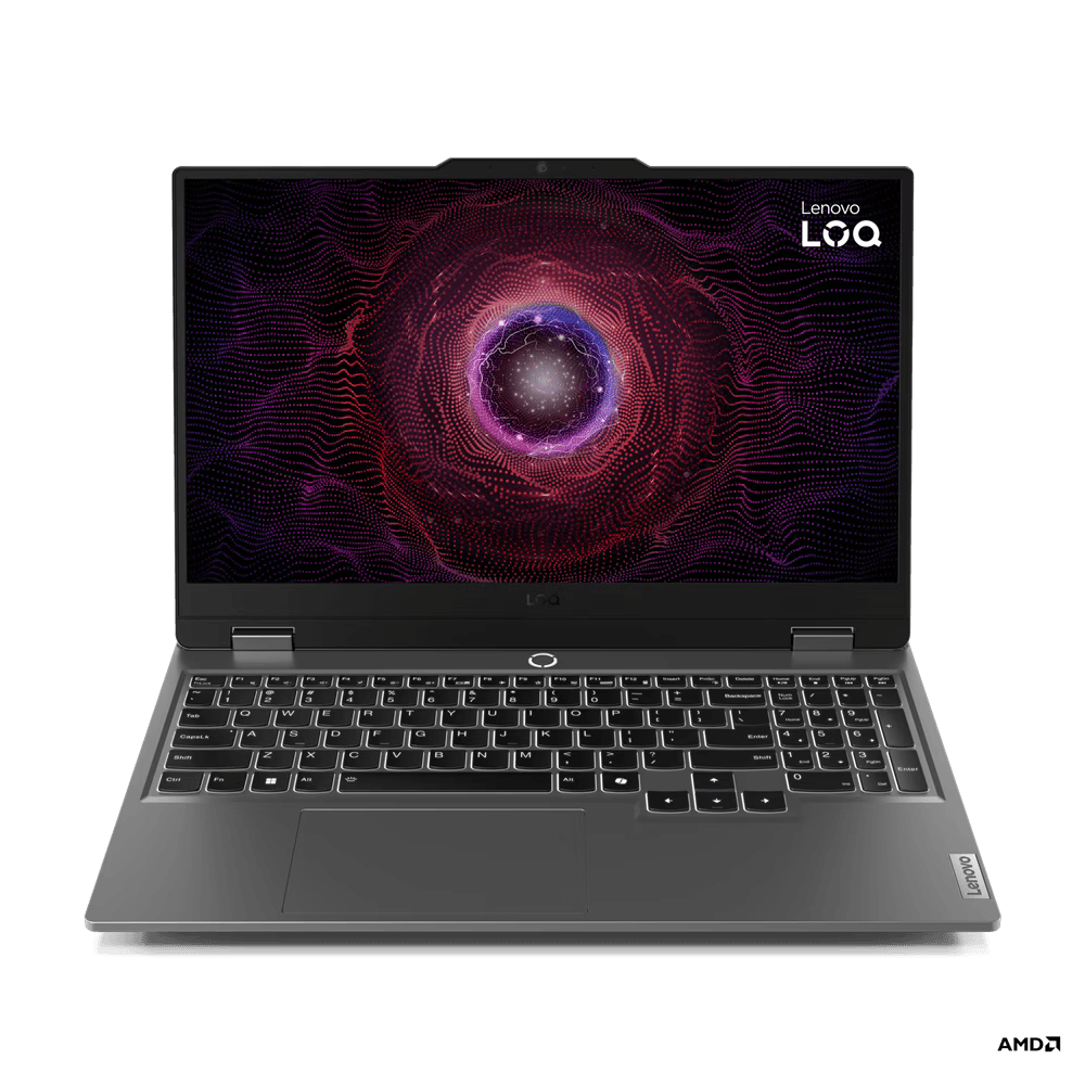 Laptop Lenovo Gaming LOQ 15ARP9, 15.6\' FHD (1920x1080) IPS 300nits Anti- glare, 100% sRGB, 144Hz, G-SYNC®, AMD Ryzen™ 7 7435HS (8C / 16T, 3.1 / 4.5GHz, 4MB L2 / 16MB L3), video NVIDIA® GeForce RTX™ 4060 8GB GDDR6, Boost Clock 2370MHz, TGP 105W, RAM 16 GB