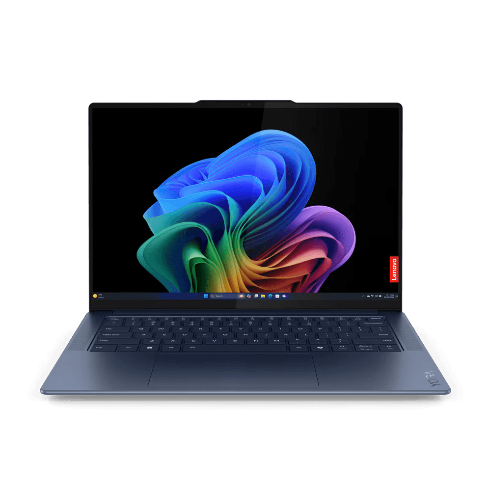 Laptop Lenovo Yoga Slim 7 14Q8X9, 14.5\' 3K (2944x1840) OLED 1000nits (Peak) / 500nits (Typical), Glossy / Anti-fingerprint, 100% DCI-P3, 100% sRGB, 90Hz, Eyesafe®, Dolby Vision®, DisplayHDR™ True Black 600, Glass, Touch, Snapdragon® X Elite X1E-78-100, 1