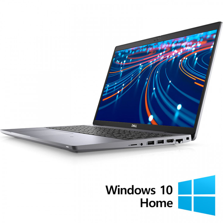 Laptop Refurbished Dell Latitude 5520, Intel Core i5-1135G7 2.40 - 4.20GHz, 8GB DDR4, 256GB SSD, 15.6 Inch, Webcam + Windows 10 Home