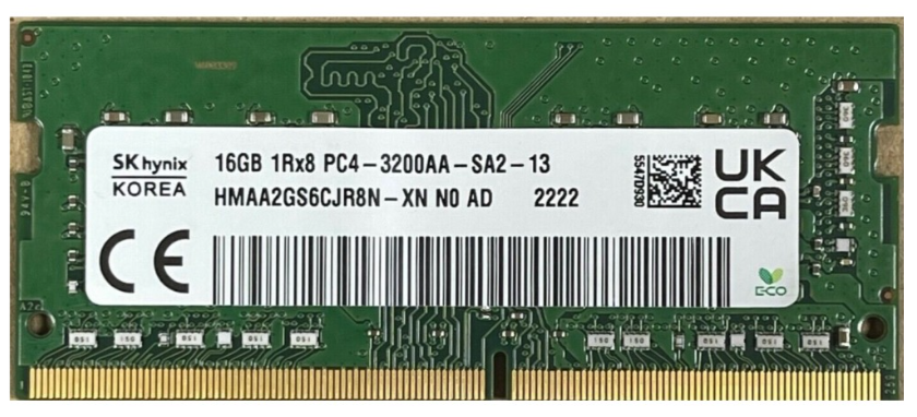Memorie RAM Laptop Hynix, 16GB DDR4, 3200mhz, SoDIMM, model HMAA2GS6CJR8N