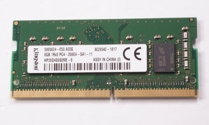 Memorie RAM Laptop Kingston, 8GB DDR4, 2666 MHz, 1.2V, SO-DIMM, model HP26D4S9S8ME-8